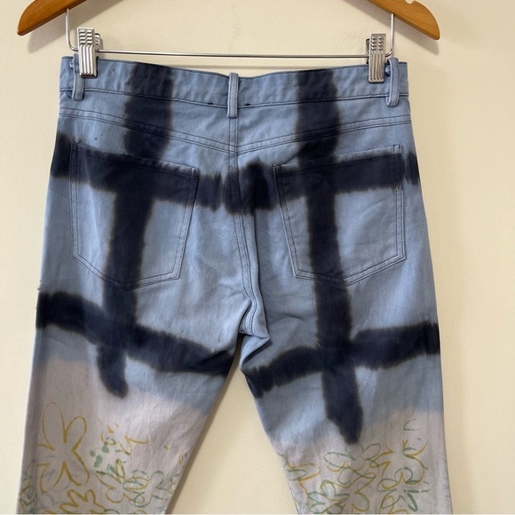 Collina Strada Runway Hand Dyed Straight Leg Jeans Size S - Picture 8 of 16